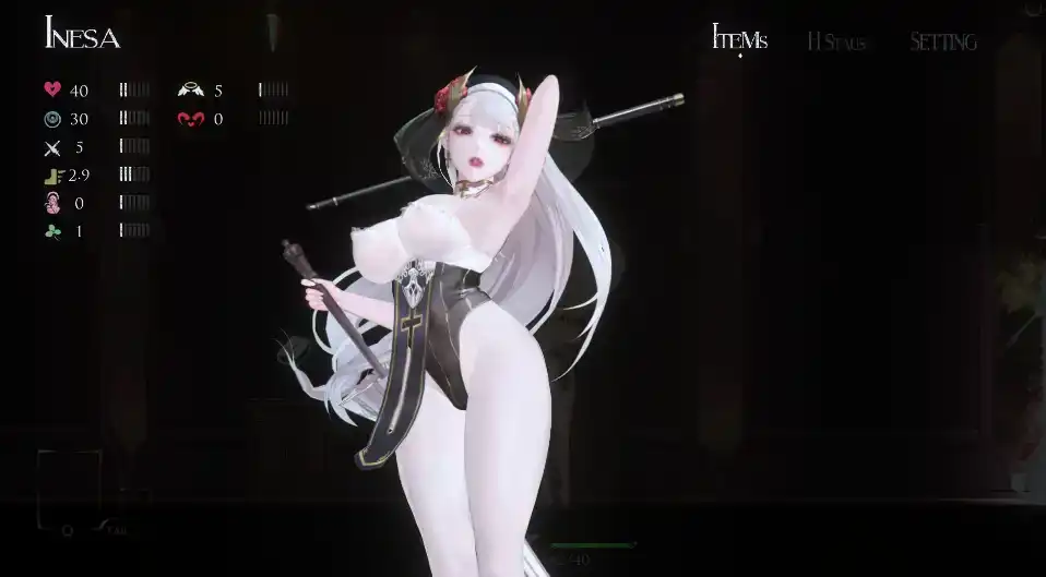 【究极ACT/中文/全动态】 神作预定：棘罪修女-伊妮莎 V0.6.8[12月更新/白丝高跟]【电脑/4G】