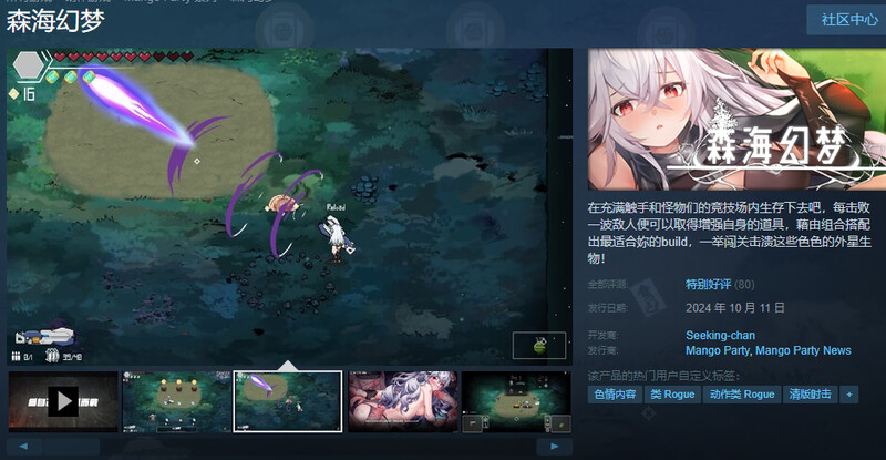 【肉鸽ACT/养成/动态】森海幻梦（Endless forest dream）正式版V1.0.9 STEAM官中【1G】