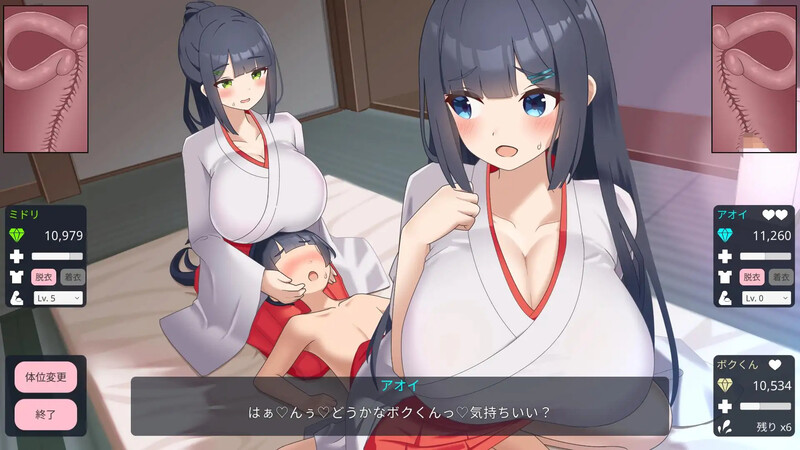 DL11月新作【养成SLG/触摸抚摸/后宫/动态】おねショタ村の淫習～お清楚双子巫女と孕ませ3PエッチするLive2DおさわりSLG～ Ver1.02 机翻汉化【2G】