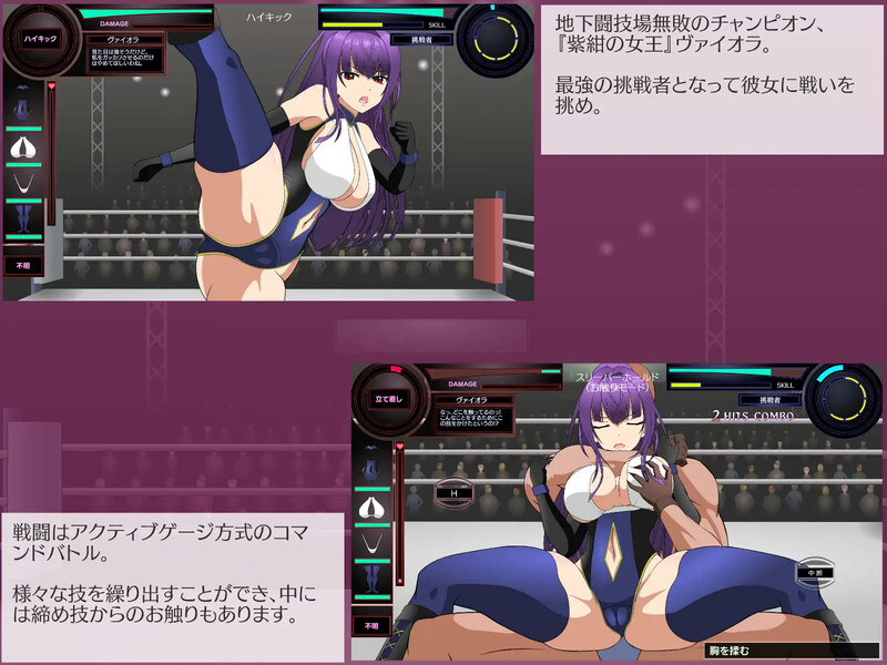 【互动SLG/擂台格斗/强X/全动态】斗技女王薇奥拉（闘技女王ヴァイオラ）V1.0 机翻汉化【3.10G/新作】
