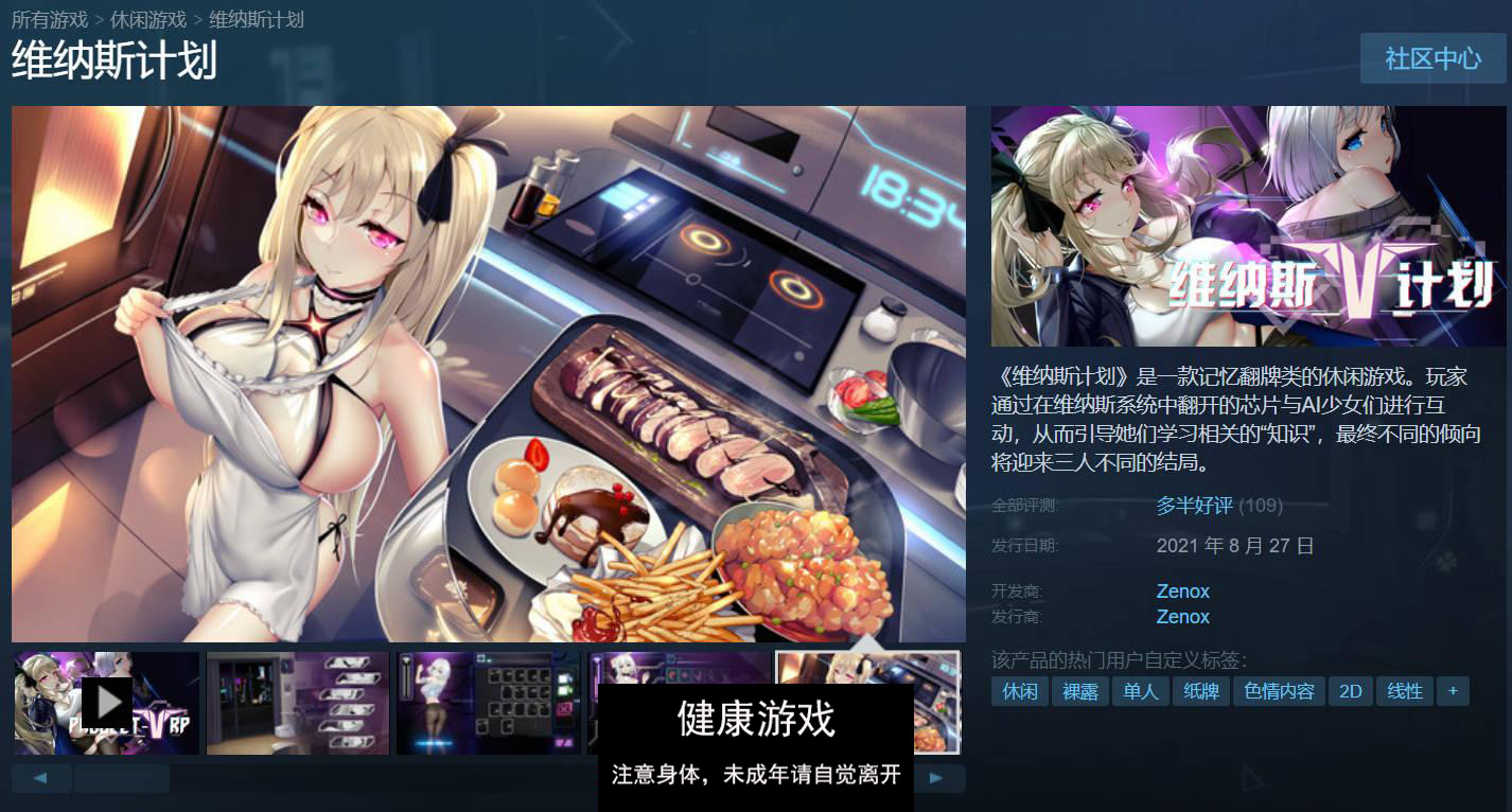 【神级SLG中文动态】维纳斯计划 ProjectVenus.RP STEAM官方中文作弊版【PC4.2G】