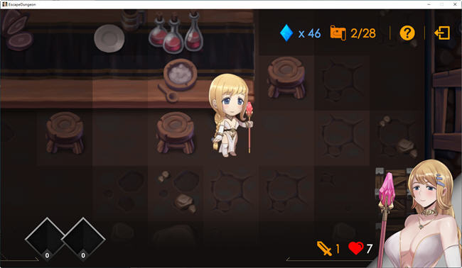 莎莉丝地牢脱出 官方中文版 策略解谜RPG游戏+存档 500M