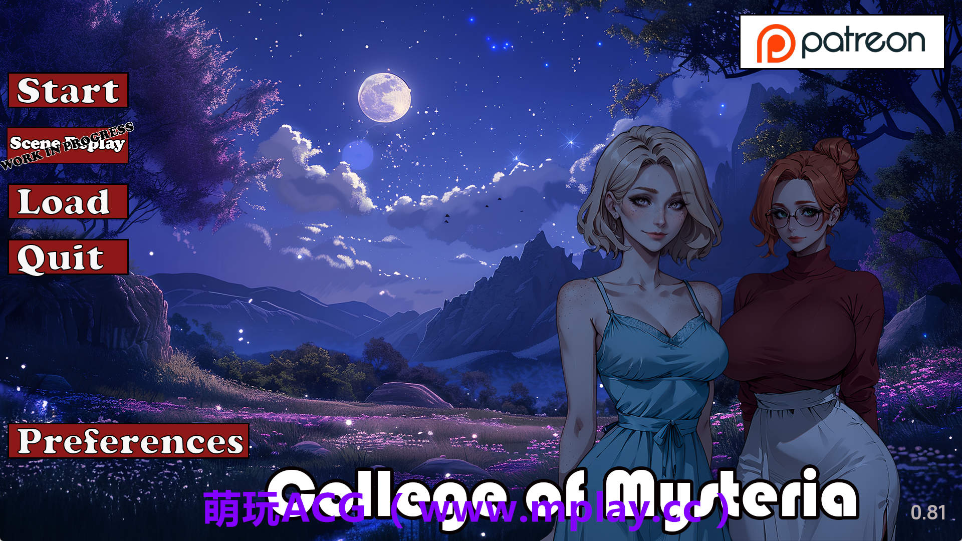 【PC+安卓+IOS/欧美SLG】神秘学院v0.81 AI版【1.54G/汉化/动态/更新】