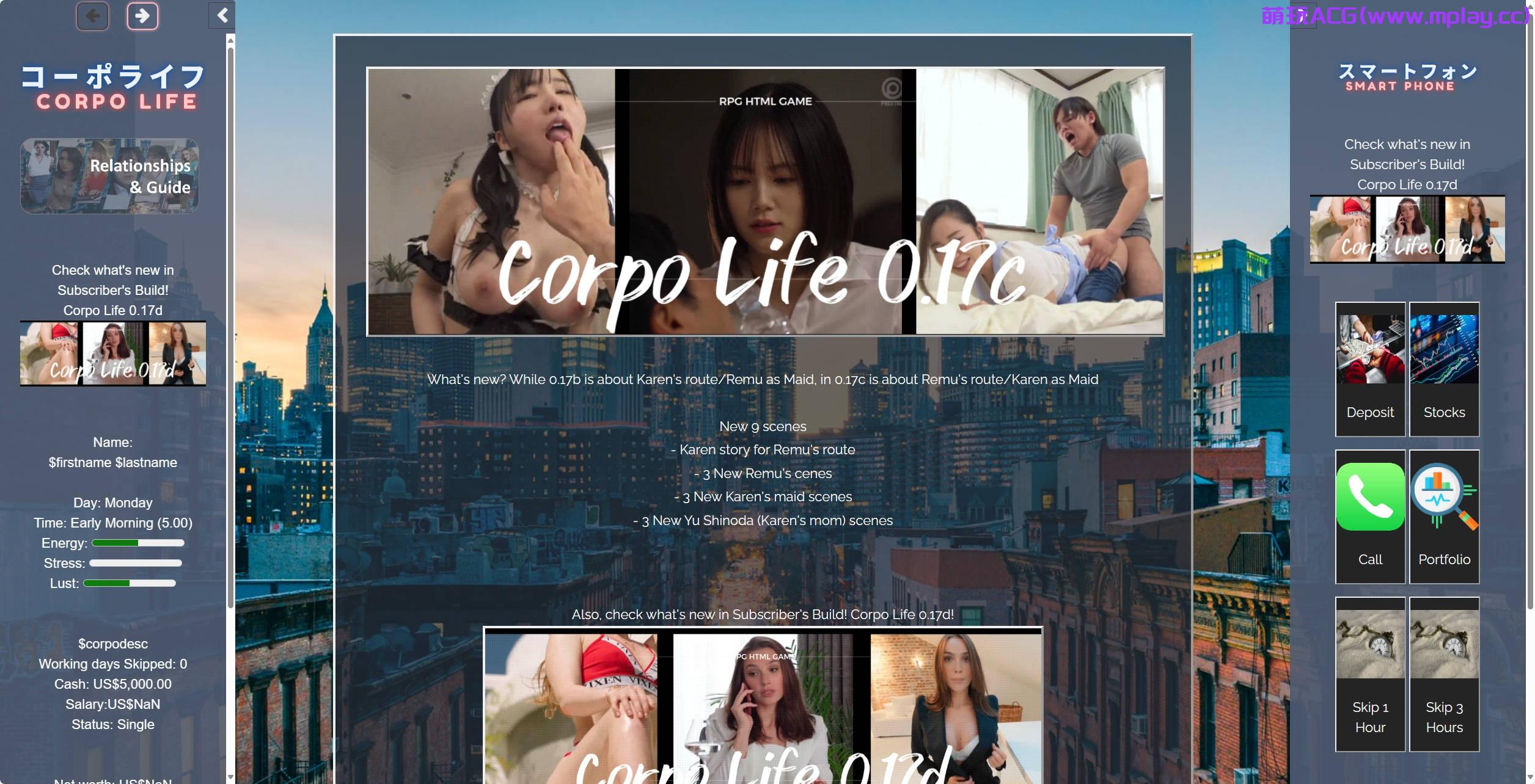 【PC/真人SLG】生命体 身体生活 企业人寿 Corpo Life v0.18B【13.2G/真人浏览器/汉化】