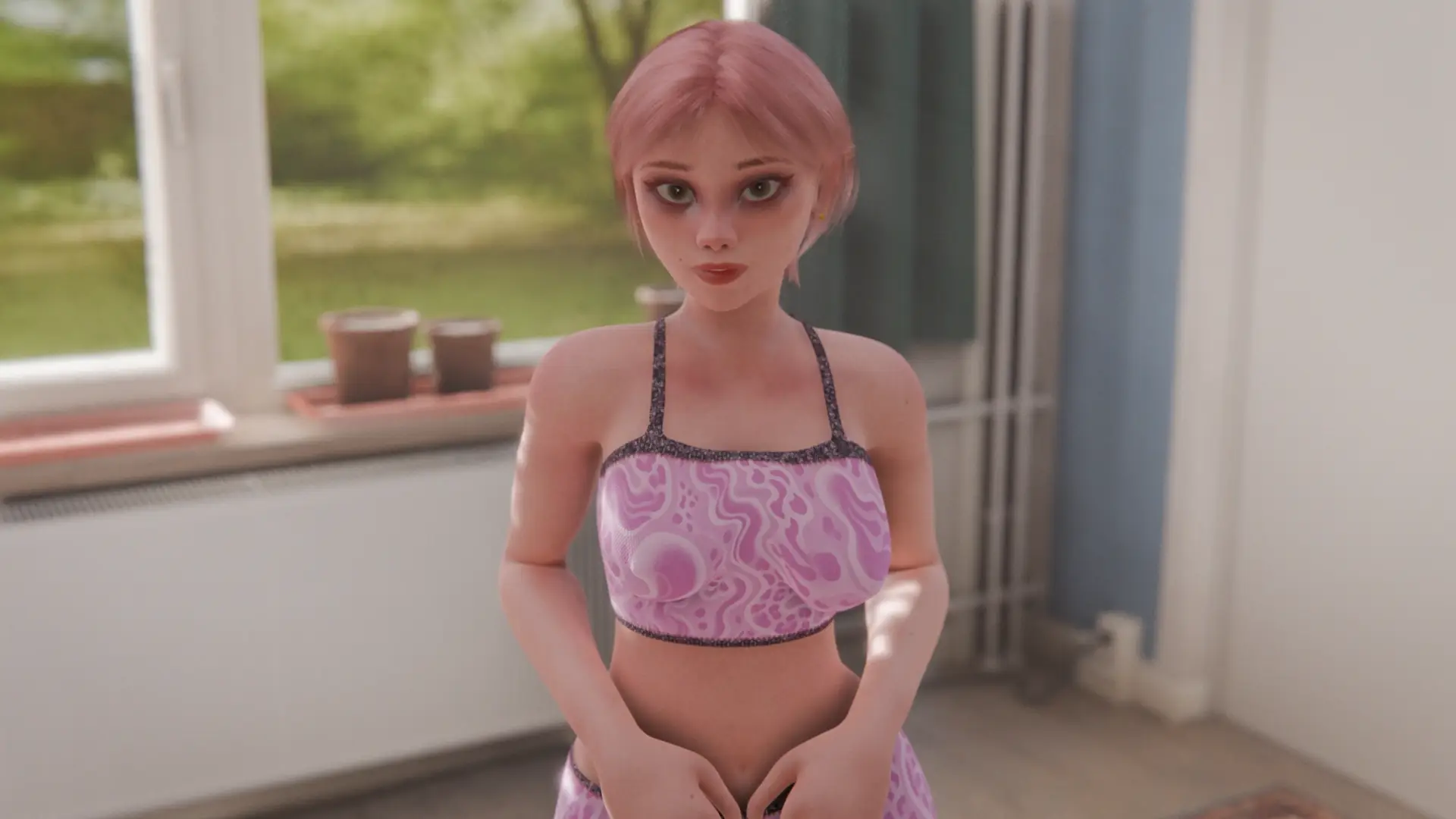 【PC、安卓、IOS可用】欧美SLG游戏《我的女孩喜欢手铐》v0.3 AI版，827M，已汉化，沙盒玩法，有更新