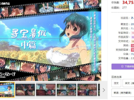 【爆款3D同人/中文/全动态】寻宝暑假【中篇】 简体中文完全版【新作/全CV/2.8G】