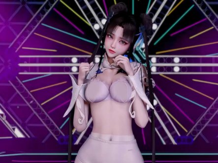 [VAM] 仙剑奇侠传-赵灵儿双马尾少女白丝连裤袜双管社保 4K无修版[1.5G]